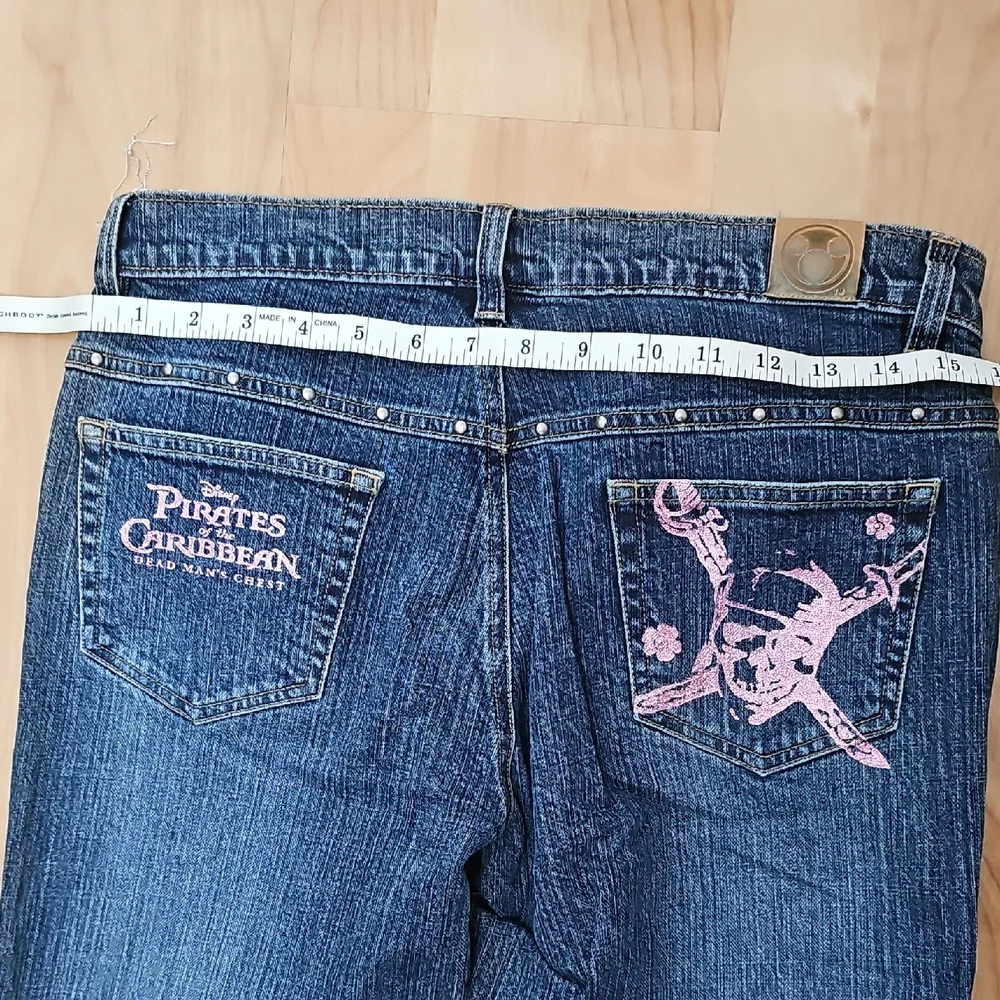 Vintage Disney Pirates Of The Carribean Blue Jeans - Picture 8 of 16